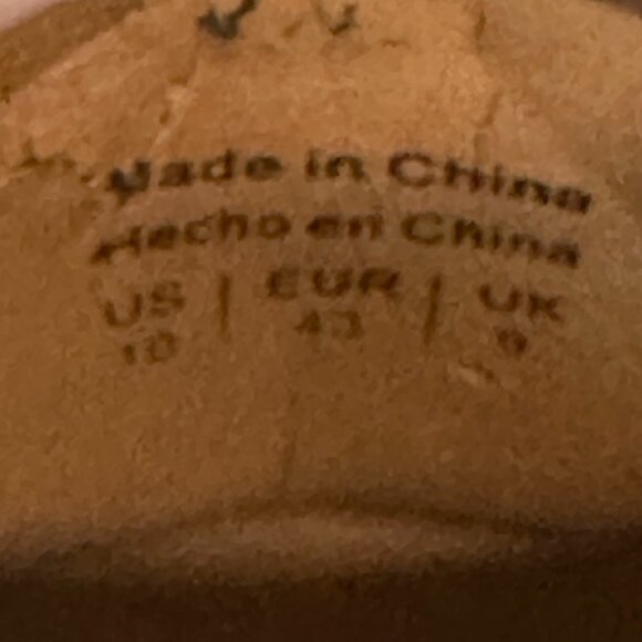 ZARA MEN BROWN CAMEL SUEDE SHOES - Picture 10 of 10